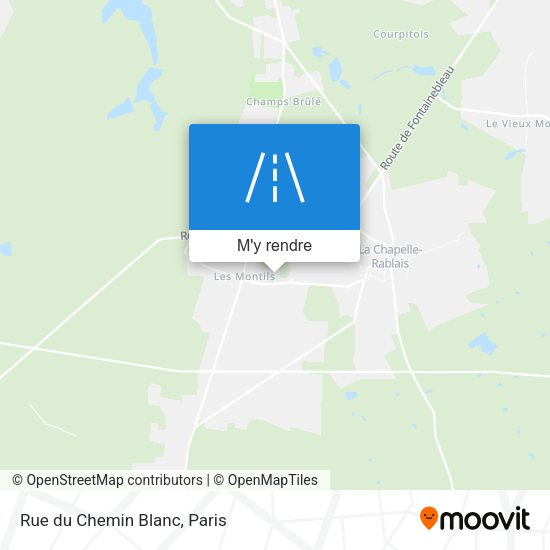 Rue du Chemin Blanc plan