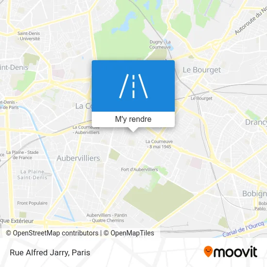 Rue Alfred Jarry plan