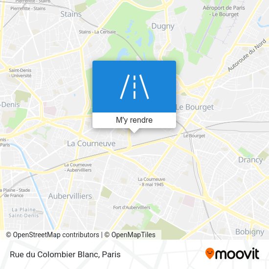Rue du Colombier Blanc plan