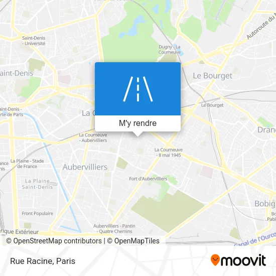 Rue Racine plan