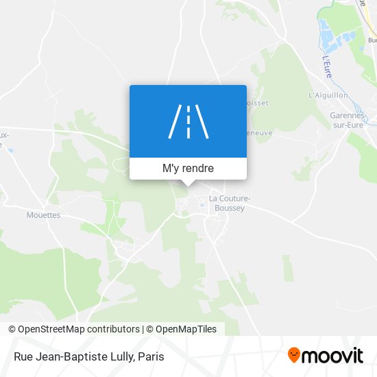Rue Jean-Baptiste Lully plan