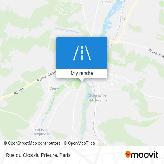 Rue du Clos du Prieuré plan
