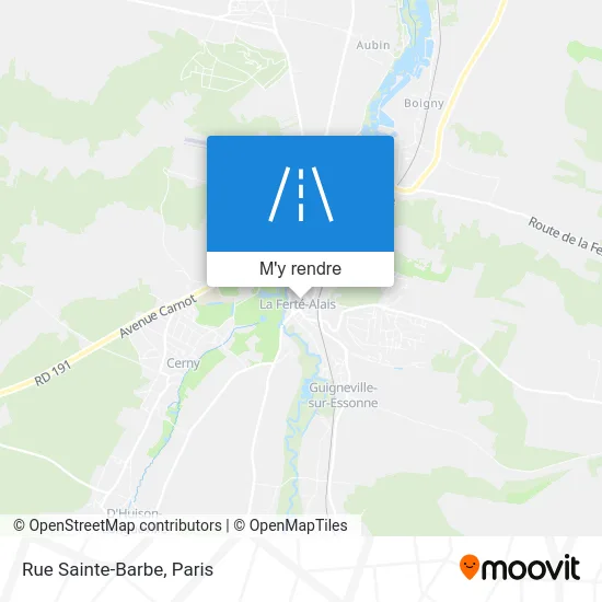 Rue Sainte-Barbe plan