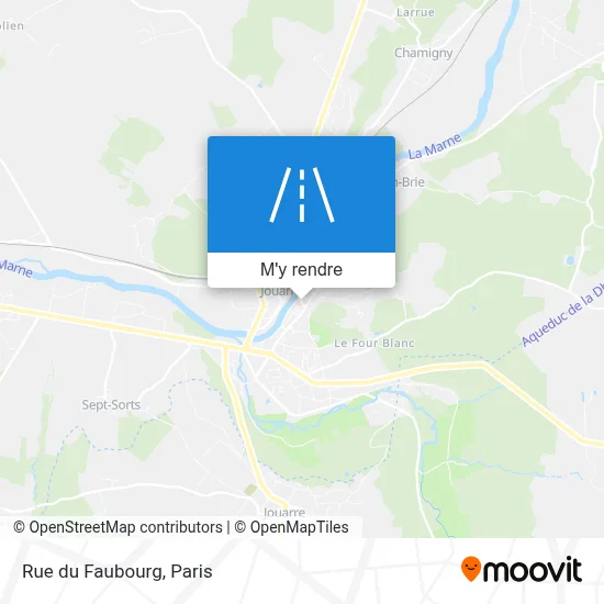 Rue du Faubourg plan