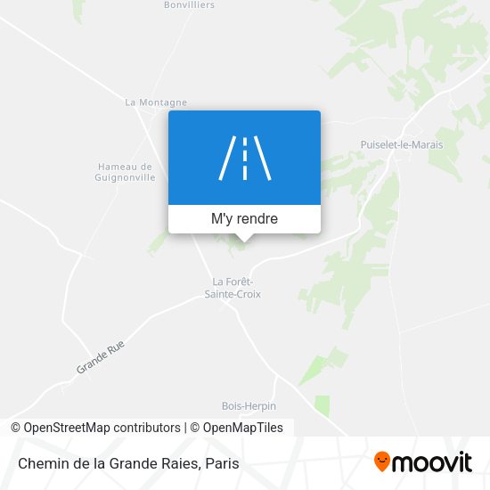 Chemin de la Grande Raies plan