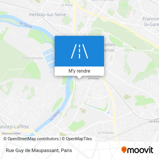 Rue Guy de Maupassant plan