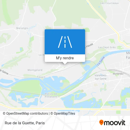 Rue de la Guette plan