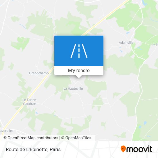 Route de L'Épinette plan
