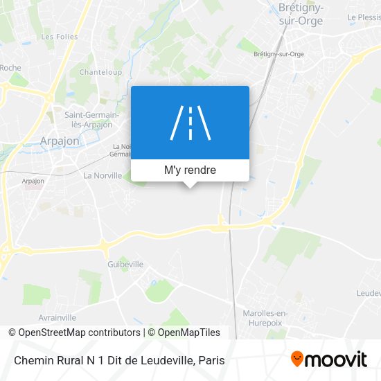 Chemin Rural N 1 Dit de Leudeville plan