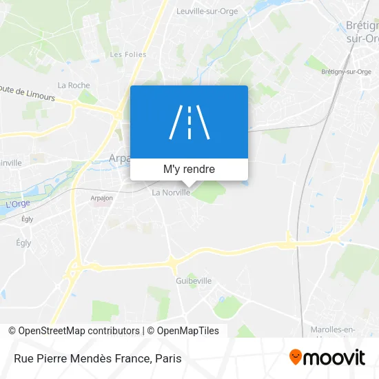 Rue Pierre Mendès France plan
