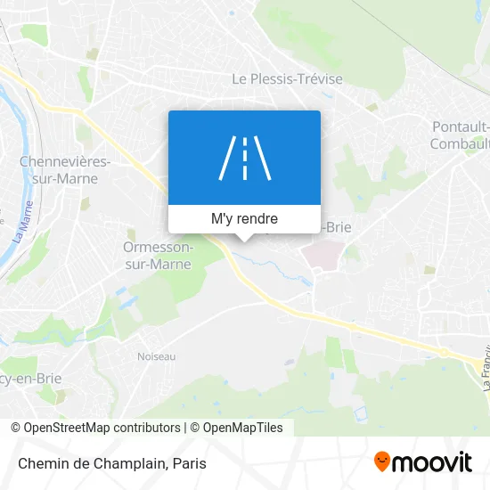 Chemin de Champlain plan