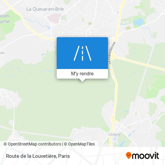 Route De La Louvetière plan