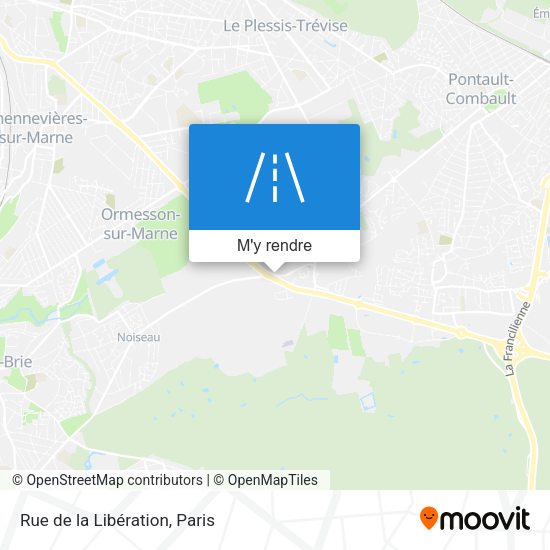 Rue de la Libération plan