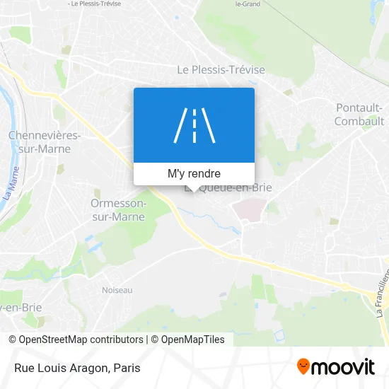 Rue Louis Aragon plan