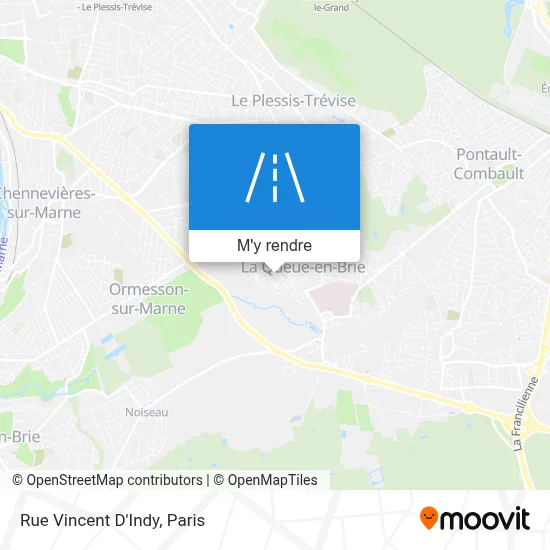 Rue Vincent D'Indy plan