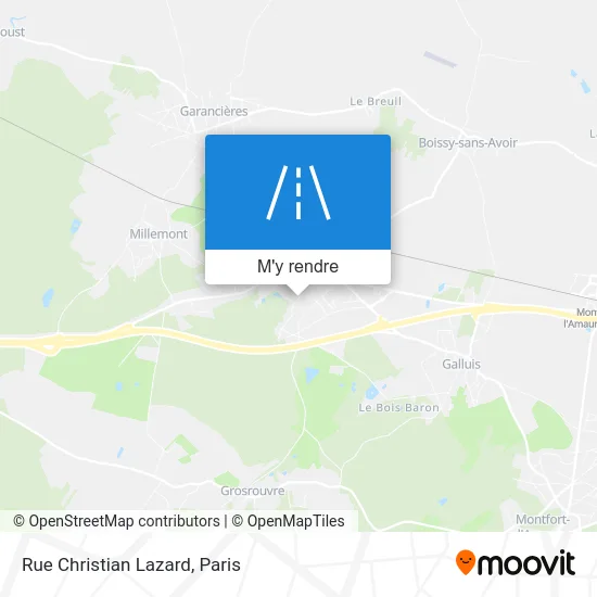 Rue Christian Lazard plan