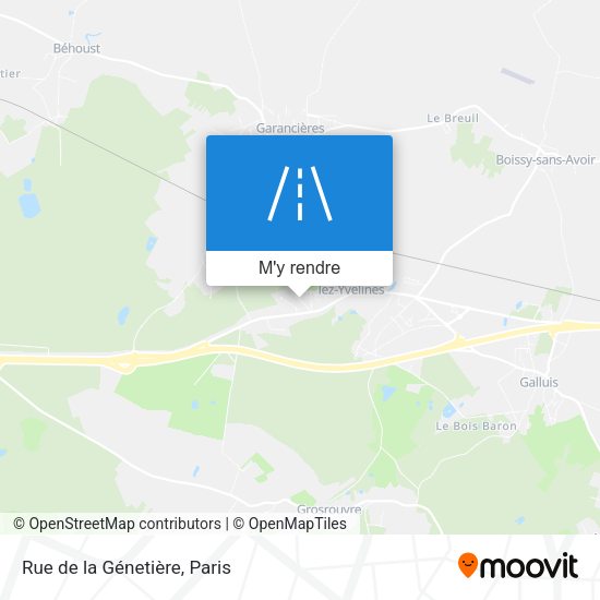 Rue de la Génetière plan