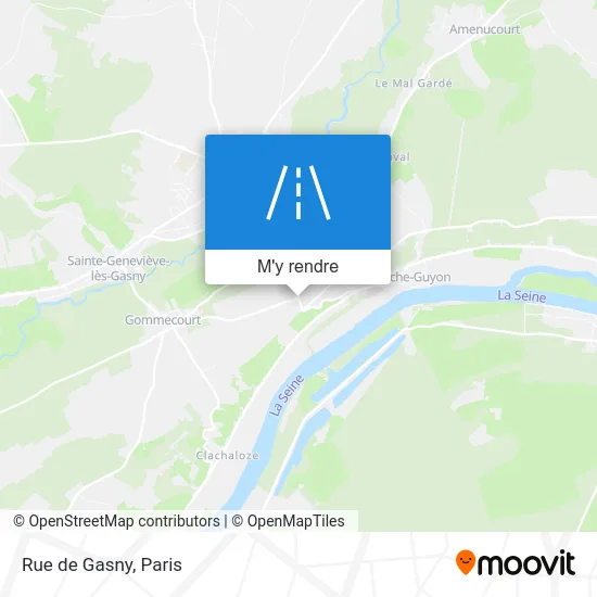 Rue de Gasny plan