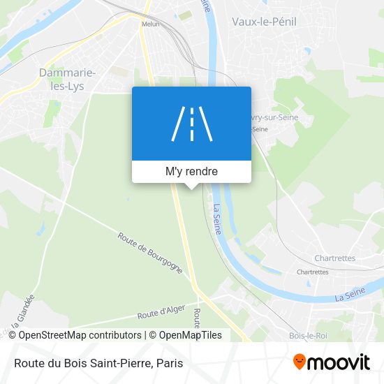 Route du Bois Saint-Pierre plan