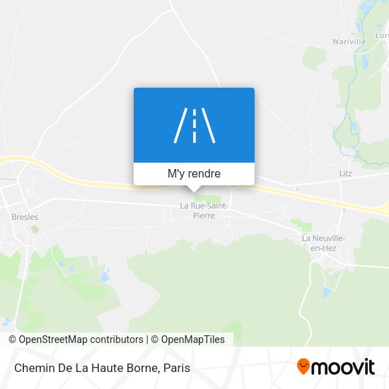 Chemin De La Haute Borne plan