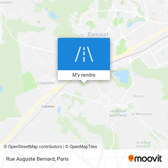 Rue Auguste Bernard plan