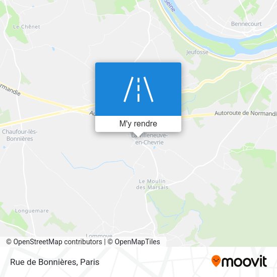 Rue de Bonnières plan