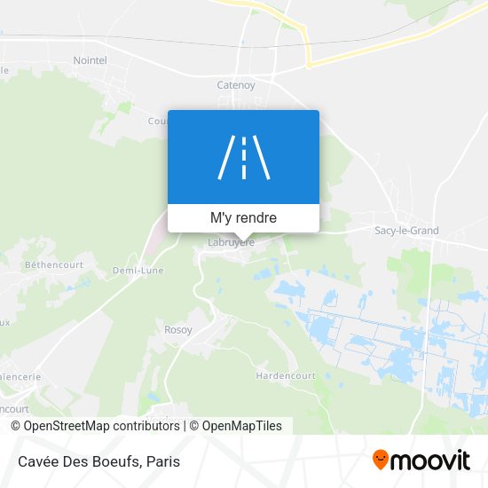 Cavée Des Boeufs plan