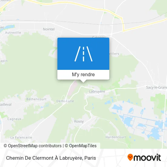 Chemin De Clermont À Labruyère plan