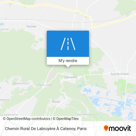 Chemin Rural De Labruyère À Catenoy plan