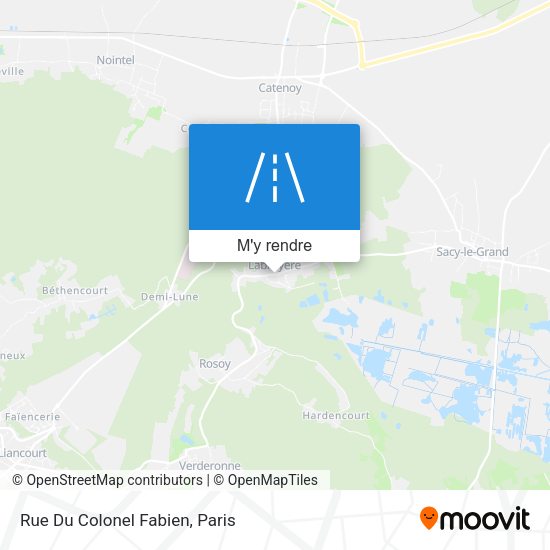 Rue Du Colonel Fabien plan