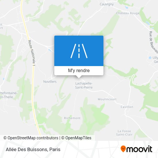 Allée Des Buissons plan