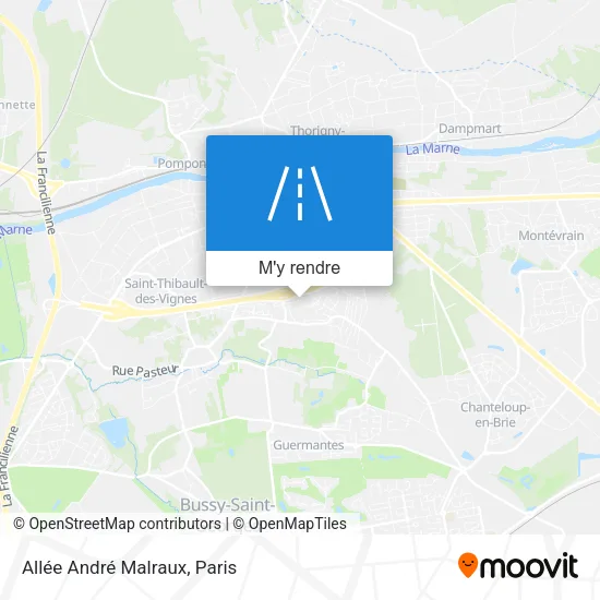 Allée André Malraux plan