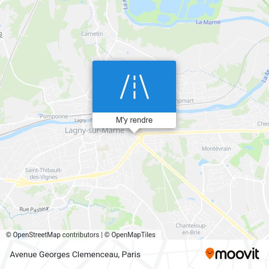 Avenue Georges Clemenceau plan