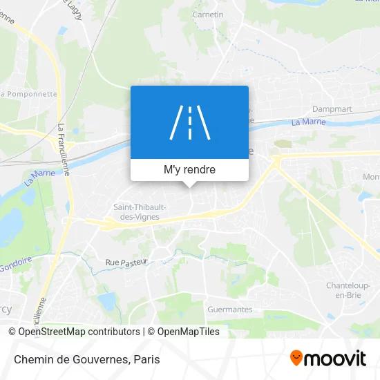 Chemin de Gouvernes plan