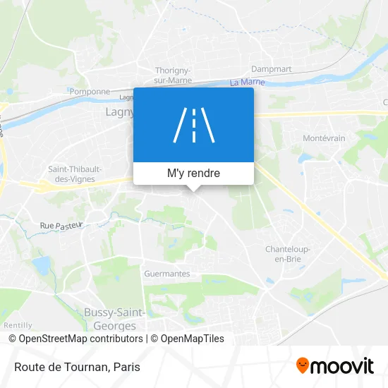 Route de Tournan plan