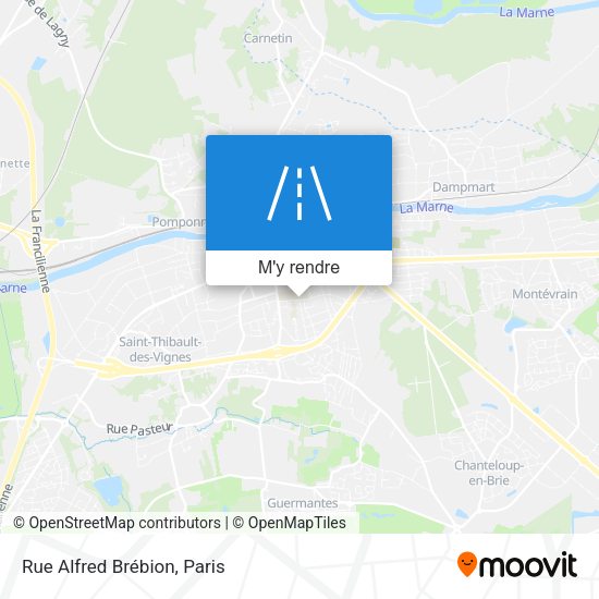 Rue Alfred Brébion plan