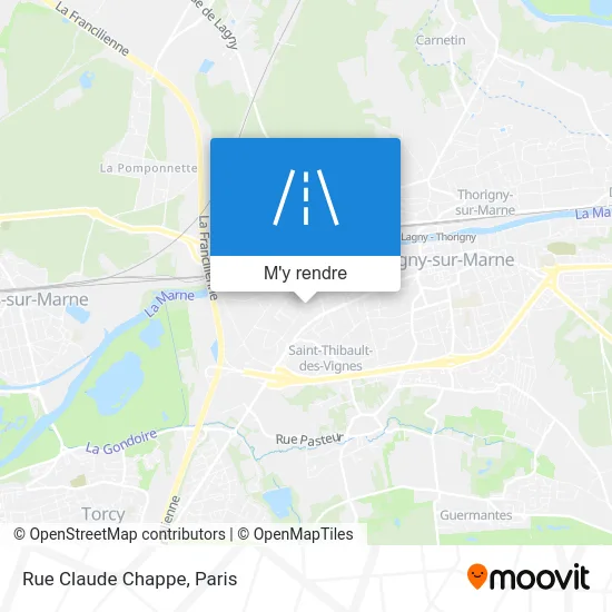 Rue Claude Chappe plan