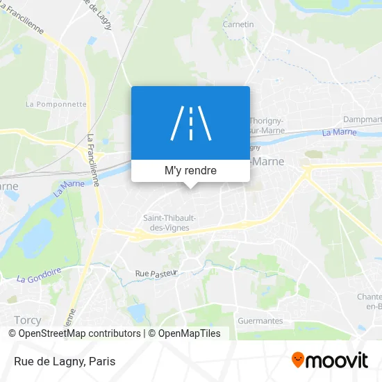 Rue de Lagny plan