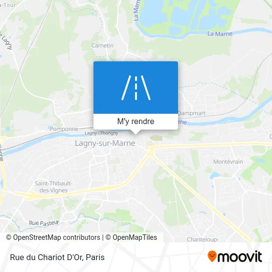 Rue du Chariot D'Or plan