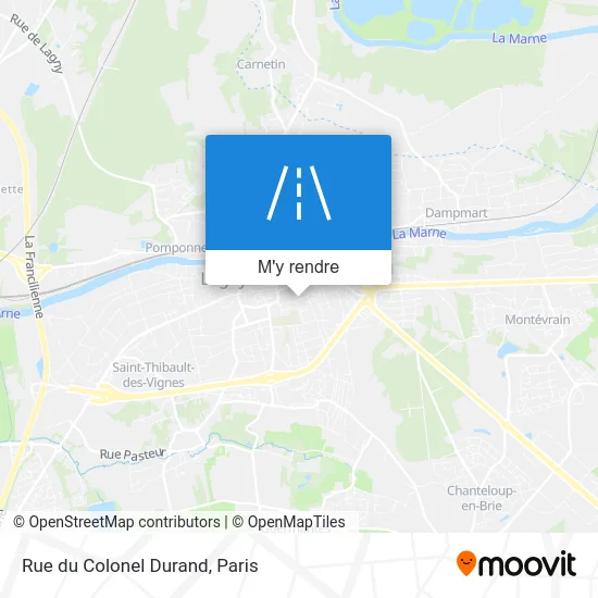Rue du Colonel Durand plan