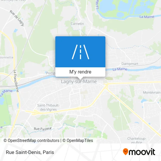 Rue Saint-Denis plan