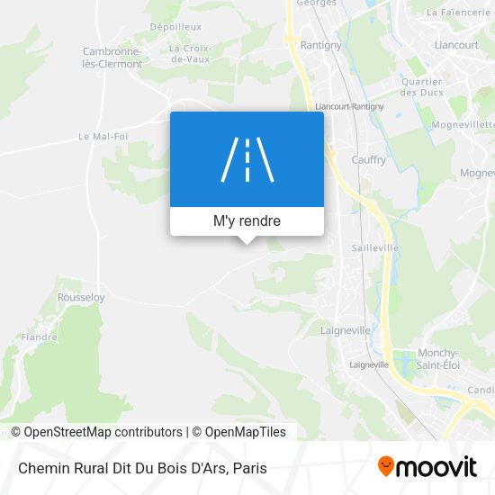 Chemin Rural Dit Du Bois D'Ars plan