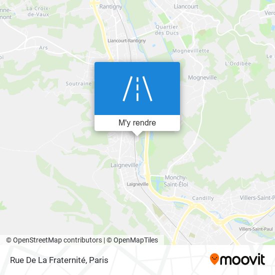 Rue De La Fraternité plan