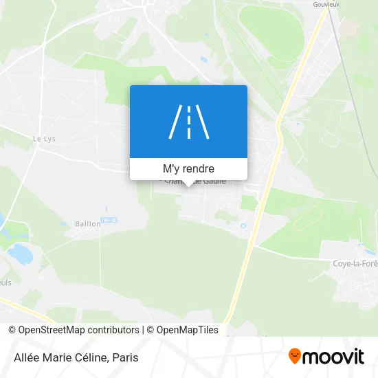 Allée Marie Céline plan