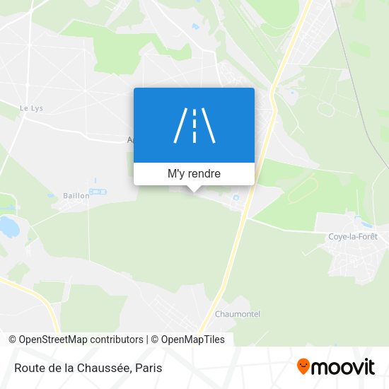 Route de la Chaussée plan