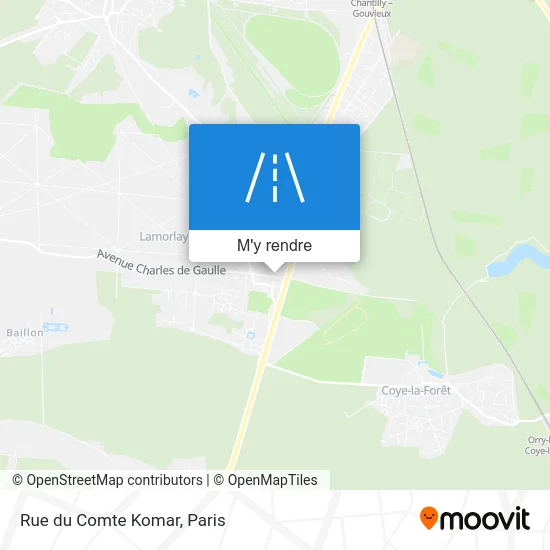 Rue du Comte Komar plan