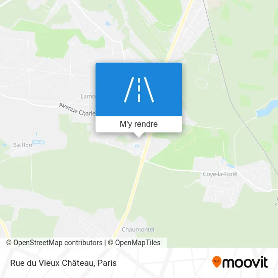 Rue du Vieux Château plan