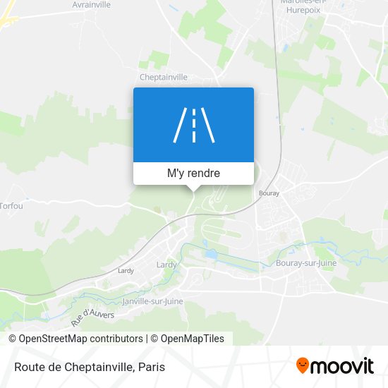 Route de Cheptainville plan