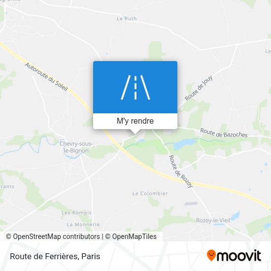 Route De Ferrières plan