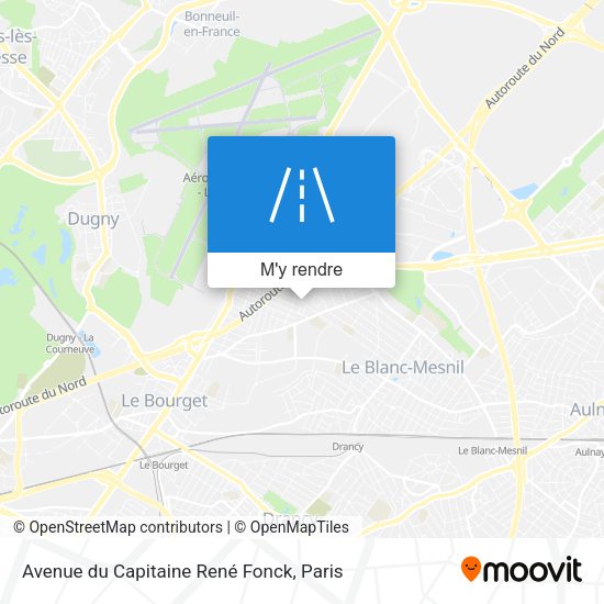 Avenue du Capitaine René Fonck plan